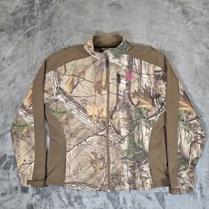 Y2K Realtree Xtra Camo Camouflage Softshell Jacket Woman's Size Medium
